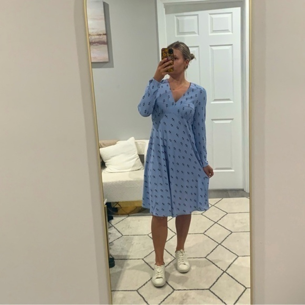 ✅ NWT Baum Und Pferdgarten Dress Anikka Midi In Pale Sea Blue